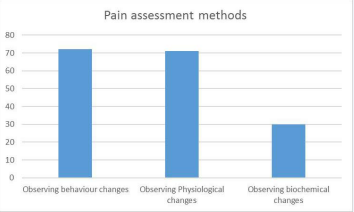Percentages of nurses reporting use of pain observing methods.
